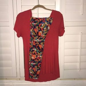 LulaRoe OS Leggings and Med Classic Tee